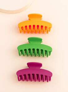 3pcs Solid Hair Clawhair Clip Hair Jaw Clip Hair Clamps