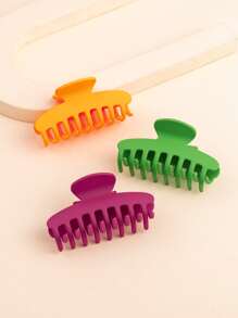 3pcs Solid Hair Clawhair Clip Hair Jaw Clip Hair Clamps