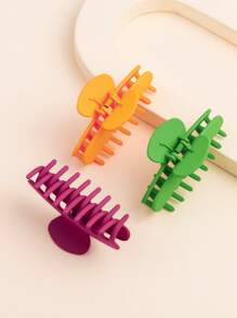 3pcs Solid Hair Clawhair Clip Hair Jaw Clip Hair Clamps
