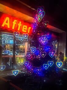 2pairs Heart Frame Fashion Glasses - Grey - View 6