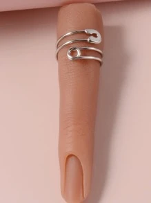 Pin Design Cuff Ring