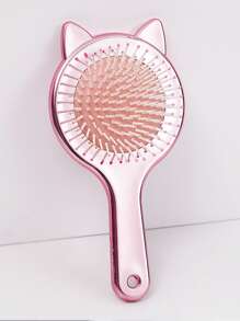 1 chiếc lược chải tóc hình mèo, trở lại trường, vật dụng cần thiết cho kỳ nghỉ du lịch, phụ kiện tóc cho nữ - Nhiều màu - Xem 1