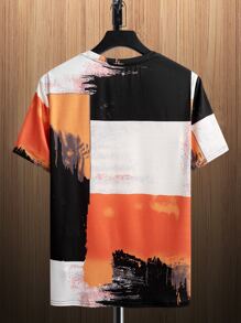 Manfinity LEGND 男士圖案印花撞色T恤 - 彩色 - 查看 2