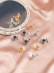 12pcs Butterfly Design Hair Claw - Multicolor - View 2