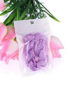 件 944.88 英寸紅色尼龍中國結線，帶有 Ab 玉珠，用於珠寶製作、手鍊和項鍊 Diy 工藝 - 淡紫色 - 查看 2