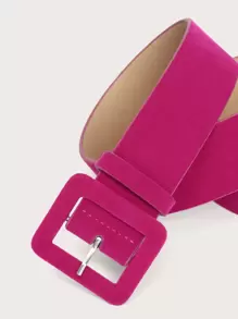 Square Buckle Belt Summer, School Fall, Autumn, Halloween - Hot Pink - View 4
