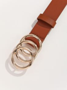 Thắt lưng khóa tròn - màu nâu - Xem 3
