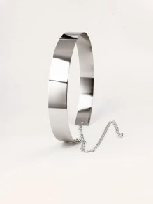 Elegant Geometric Decor Mirror Waist Belt Halloween Summer, School Fall, Autumn, Halloween - Silver - View 2