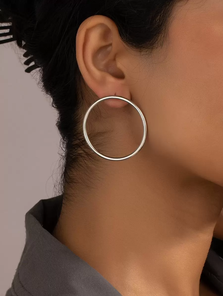 Circle Stud Earrings
