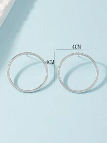 Circle Stud Earrings