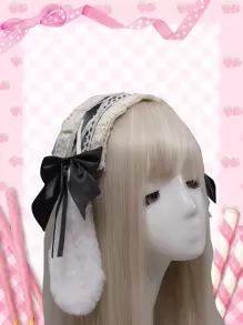 ROMWE Kawaii 耳朵和蝴蝶結裝飾服飾髮帶