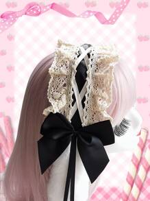 ROMWE Kawaii 耳朵和蝴蝶結裝飾服飾髮帶