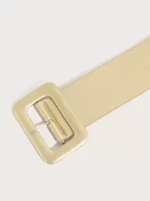 Square Buckle Belt Summer, School Fall, Autumn, Halloween - Gold - View 3