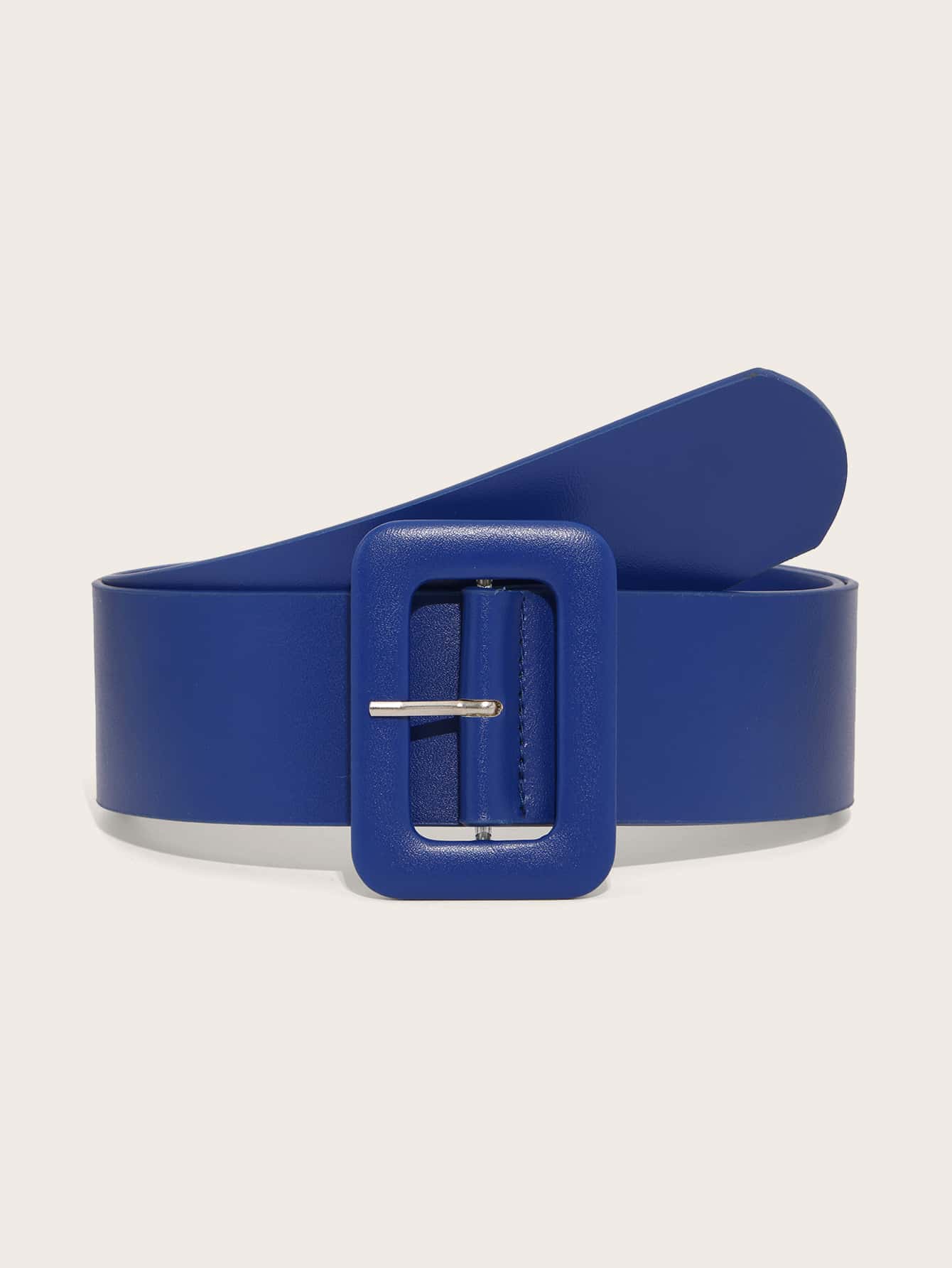 Square Buckle Belt Summer, School Fall, Autumn, Halloween - Royal Blue - View 1