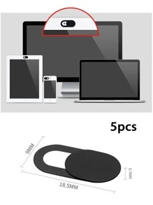 5pcs WebCam Cover Compatible With Phone & PC Lens Waterproof Shockproof Anti-Fall Anti-Fall Scratch Resistant Anti-Fingerprint Full Cover
