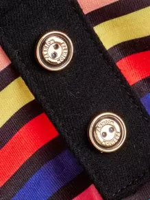 Striped Pet Polo Shirt - Multicolor - View 4