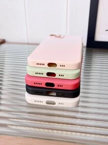 Pink 5pcs Solid Phone Case Compatible With IPhone 11,IPhone 13,IPhone 14 Pro Max - Multicolor - View 4