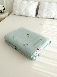 Tulip Embroidered Bedspread