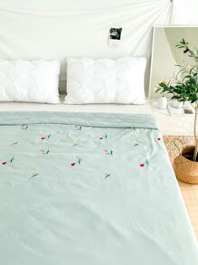 Tulip Embroidered Bedspread
