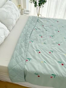 Tulip Embroidered Bedspread