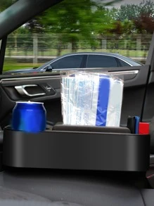 Hộp đựng đồ 3 trong 1 ghế ô tô - màu đen - Xem 4