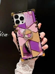 Funda compatible con iPhone con patrón de mármol - Multicolor - Ver 1