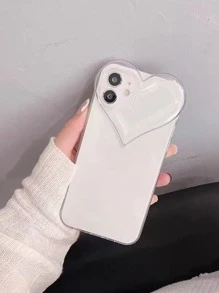 Clear Heart Phone Case - Clear - View 1