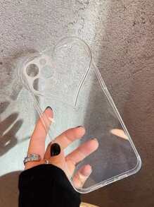 Clear Heart Phone Case - Clear - View 2