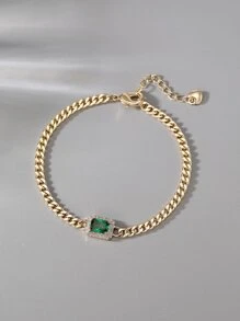 Vòng tay Khối Zirconia  Trang trí - Vàng - Xem 2