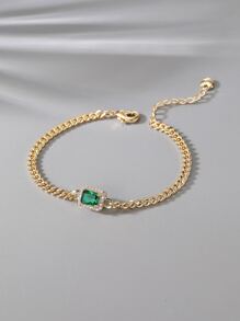 Vòng tay Khối Zirconia  Trang trí - Vàng - Xem 4