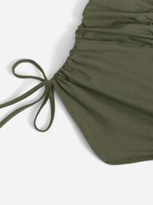 SHEIN ICON Top bandeau con nudo delantero con cordón
