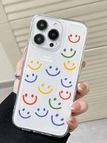 Custodia per telefono trasparente con motivo a faccia cartoni animati - Multicolore - Visualizzare 4