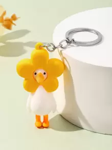 可爱时尚女士黄色卡通鸭子娃娃装饰多功能钥匙扣吊坠情人节汽车饰品包包饰品学院风哥特风 Y2k