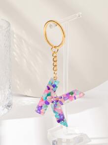 字母墜飾鑰匙圈