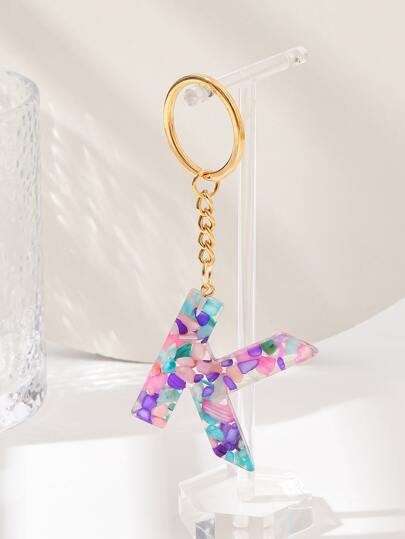 字母墜飾鑰匙圈