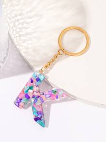 字母墜飾鑰匙圈