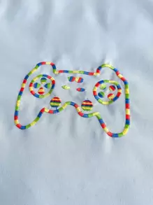 遊戲手柄刺繡床單 - 藍色 - 查看 7