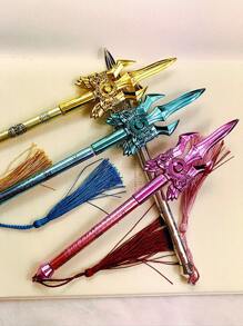 3 piezas Pluma de gel tridente en forma de al azar - Multicolor - Ver 3