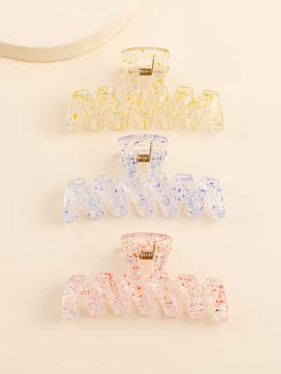 3入組潑墨圖案髮爪