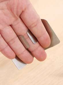 1 Bảo Vệ Ngón Tay Bằng Thép Không Gỉ, Bảo Vệ Ngón Tay Tối Giản Cho Nhà Bếp - Bạc - Xem 2