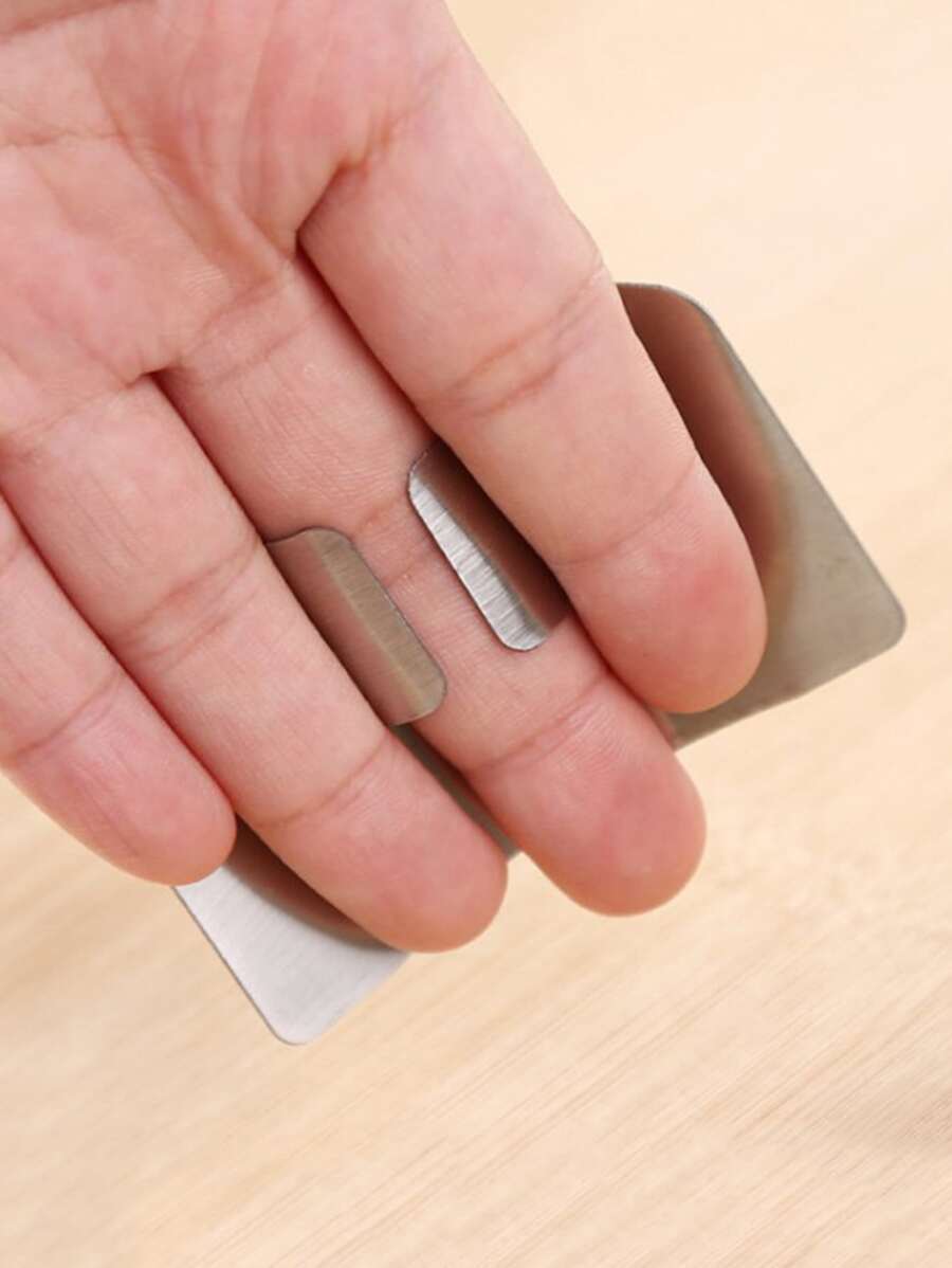 1 Bảo Vệ Ngón Tay Bằng Thép Không Gỉ, Bảo Vệ Ngón Tay Tối Giản Cho Nhà Bếp