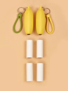 3قطعات/طقم عشوائي تصميم الموز مزيل شعر حيوان أليف أسطوانة الى قط الى منظف