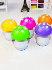 4pcs Mushroom Shaped Random Ballpoint Pen - Multicolor - View 1