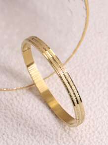 Bracelet jonc texturé minimaliste