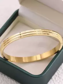 Bracelet jonc texturé minimaliste