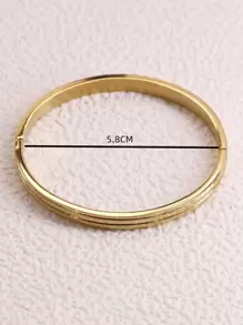 Bracelet jonc texturé minimaliste