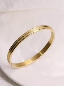 Bracelet jonc texturé minimaliste