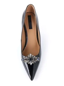 1pc Diamond Shaped Glass Buckle - Multicolor - View 1