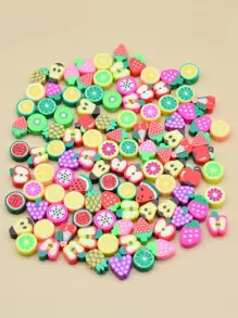 100 piezas cuenta con diseño de fruta DIY - Multicolor - Ver 1