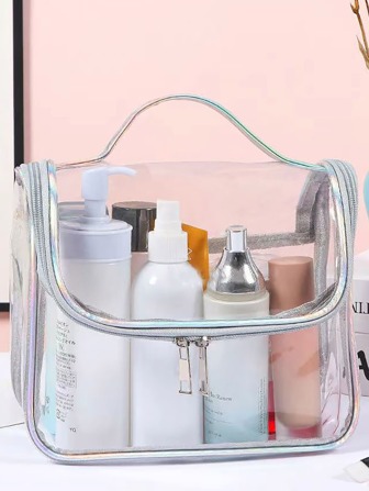 1个透明化妆包收纳盒，化妆品整理盒，女士礼物，圣诞礼物，女士送礼佳品